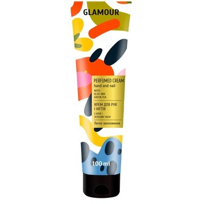 Крем для рук і нігтів Мій каприз Glamour Алое та Зелений чай, 100 мл