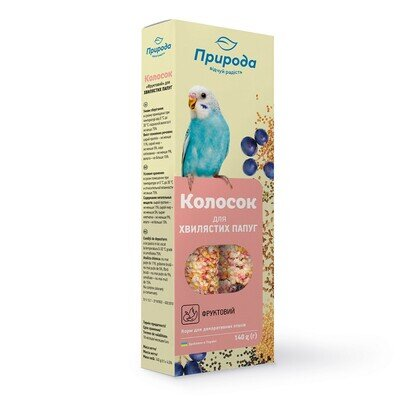 Ласощі для папуг Природа PR740026 Колосок Фруктовий, 140 г