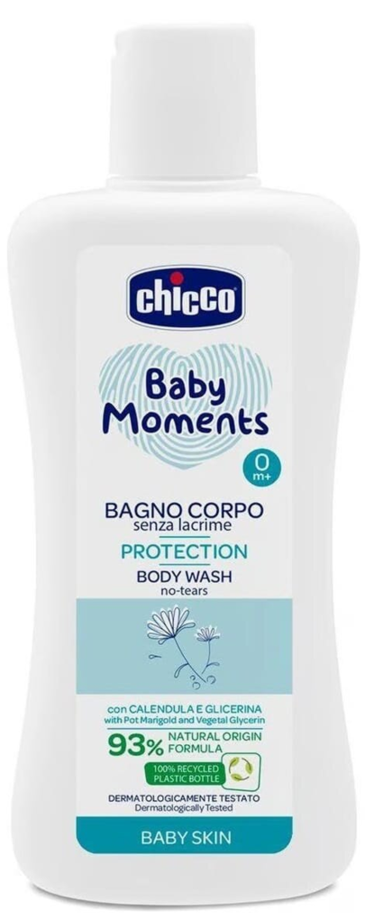 Гель для купання Chicco Baby Moments Без сліз захисний, 200 мл