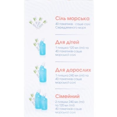 Набір для промивання носа Кукушка Orlando для дітей, флакон 120 мл