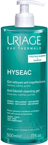 Гель очищуючий для обличчя Uriage Hyseac, 500 мл