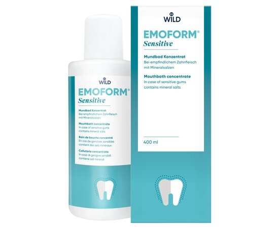 Ополіскувач для ротової порожнини Dr. Wild Emoform Sensitive Для чутливих зубів, 400 мл