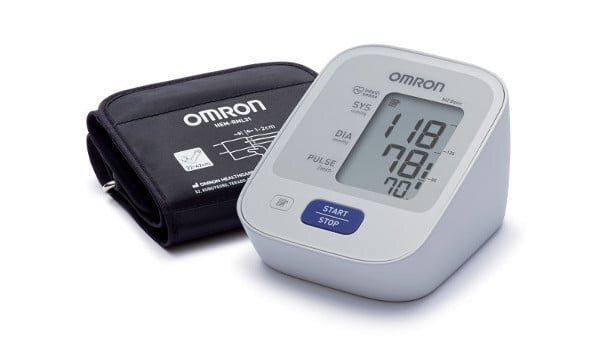 Тонометр Omron M2 Basic HEM-7121-ALRU автоматичний з мережевим адаптером, збільшена манжета