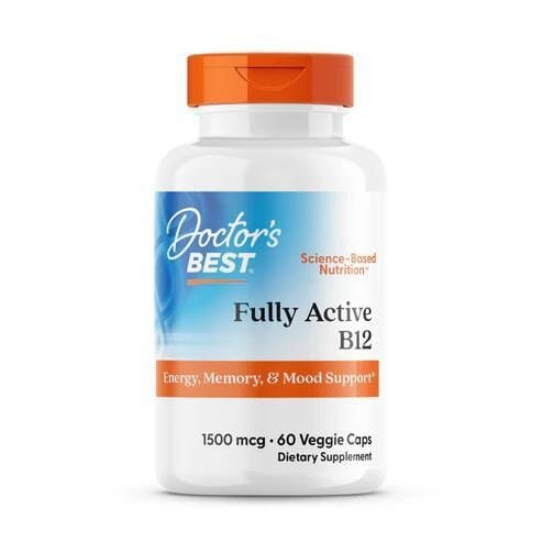 Вітамін В12 1500 мкг Doctor's Best Fully Active B12, 60 вегетаріанських капсул