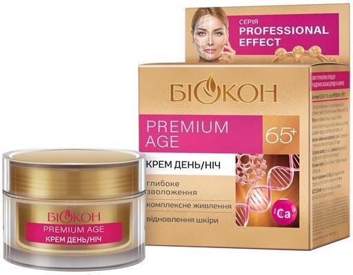 Крем для обличчя Біокон Professional Effect 65+ Premium Age день/ніч, 50 мл