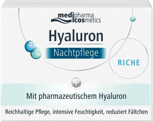 Крем для обличчя Hyaluron (Pharma Hyaluron) Riche нічний відновлюючий для сухої шкіри, 50 мл