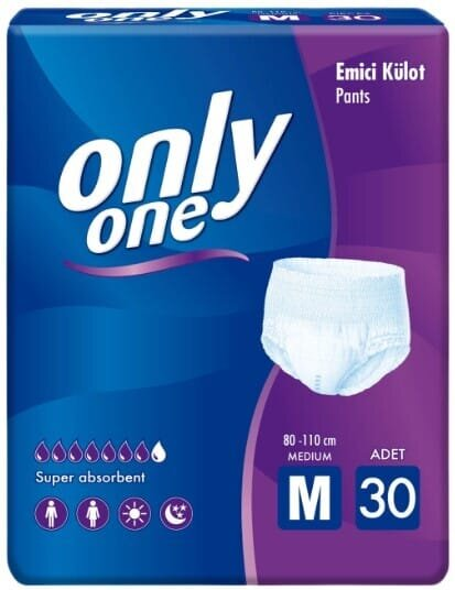 Підгузники-труси для дорослих ONLY ONE, розмір M, 30 штук