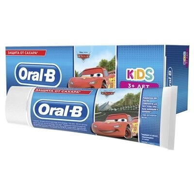 Зубна паста Oral-b Kids Тачки, легкий смак, 75 мл