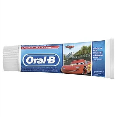 Зубна паста Oral-b Kids Тачки, легкий смак, 75 мл