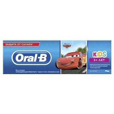Зубна паста Oral-b Kids Тачки, легкий смак, 75 мл
