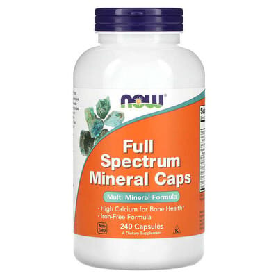 Мультимінерали повного спектру NOW Full Spectrum Mineral капсули №240
