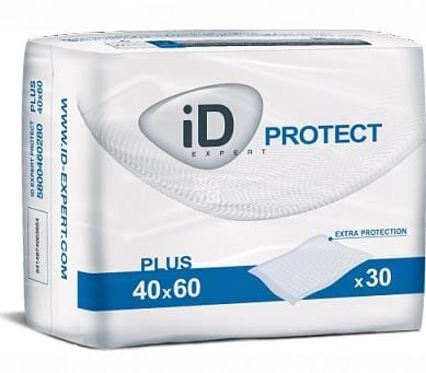 Пелюшки iD Expert Protect Plus одноразові поглинаючі, 40 x 60 см, 30 шт
