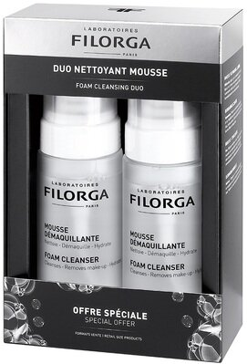 Набір Filorga DUO Мус для зняття макіяжу Mousse Demaquillante, що очищає та зволожує, 2 шт х 150 мл