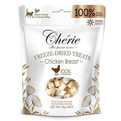 Ласощі Cherie Freeze Dired Treats for Cat кубики з м'яса курки для котів, 30 г