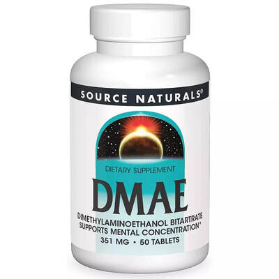 Диметиламіноетанол Source Naturals DMAE 130 мг таблетки №50