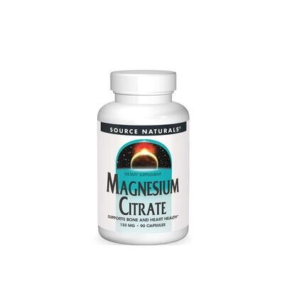 Магній цитрат Source Naturals Magnesium Citrate 113 мг, 90 гелевих капсул