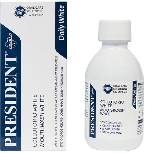 Ополіскувач для порожнини рота President Clinical White, 200 мл