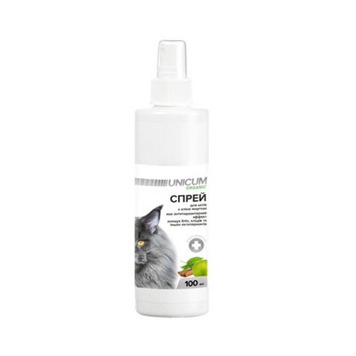 Спрей натуральний Unicum organic для котів від бліх і кліщів, 100 мл