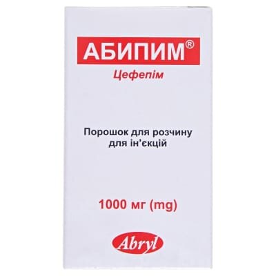 Абипим порошок для р-ну д/ін. по 1000 мг №1 у флак.