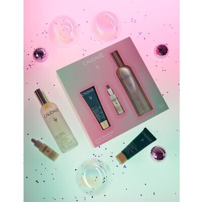 Набір Caudalie Beauty Elixir 2022 (Еліксир-вода для обличчя 100мл, Сироватка для обличчя 10мл, Маска Детокс 15мл)