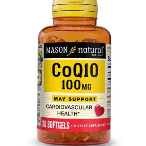 Коензим Q10 Mason Natural CoQ10 100, 30 гелевих капсул