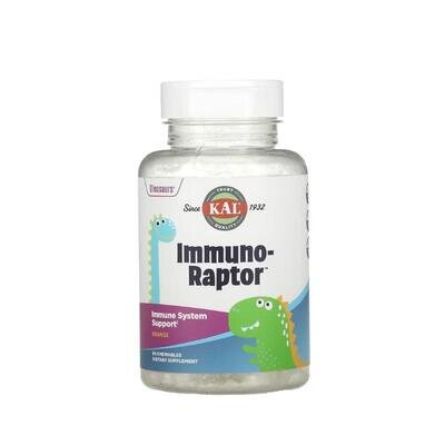 Вітамінний комплекс для підтримки імунітету дитячий KAL Immuno Raptor зі смаком апельсину, 60 жувальних таблеток