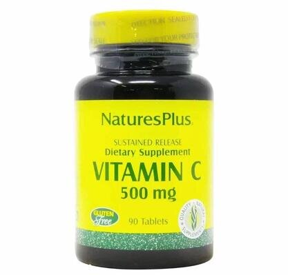 Вітамін С Nature's Plus Vitamin C 500 мг, 90 таблеток