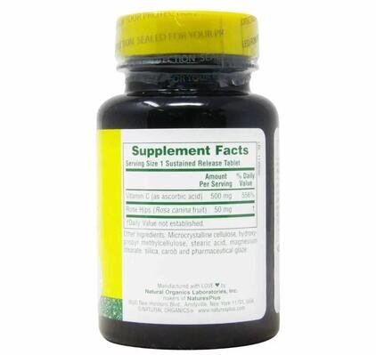 Вітамін С Nature's Plus Vitamin C 500 мг, 90 таблеток