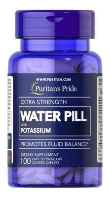 Комплекс для підтримки водного балансу Puritan's Pride Water Pill with Potassium, 100 таблеток