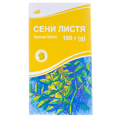 Сени листя по 100 г у пач. з внут. пак.