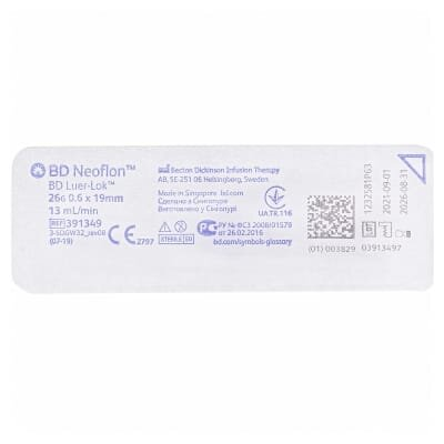 Канюля внутрішньовенна BD Neoflon 26G 0,6 х 19 мм, фіолетовий