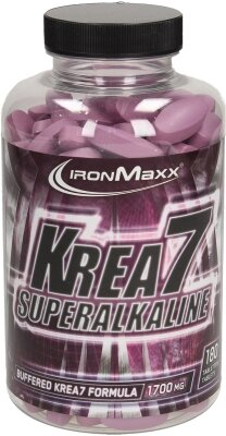 Креатин IronMaxx Krea7 Superalkaline, банку 180 таблеток