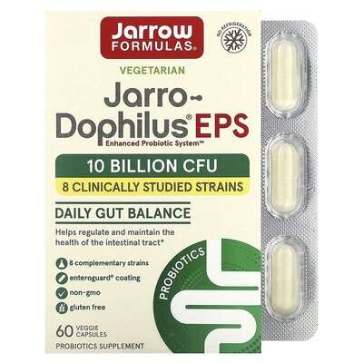 Пробіотики Jarrow Formulas Jarro-Dophilus EPS 10 млрд, 60 рослинних капсул