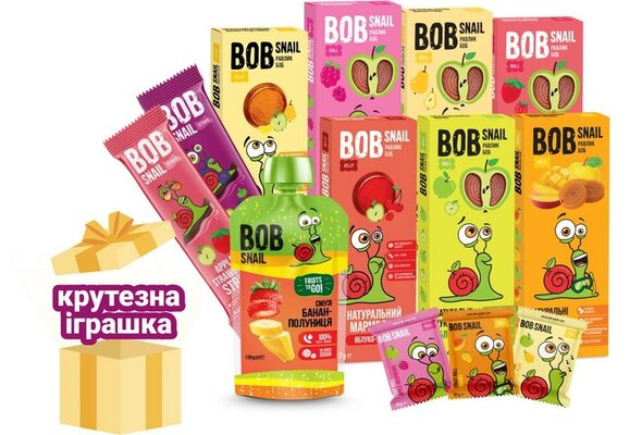 Набір Bob Snail Christmas box Різдвяний бокс з іграшкою, 382 г