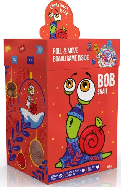 Набір Bob Snail Christmas box Різдвяний бокс з іграшкою, 382 г