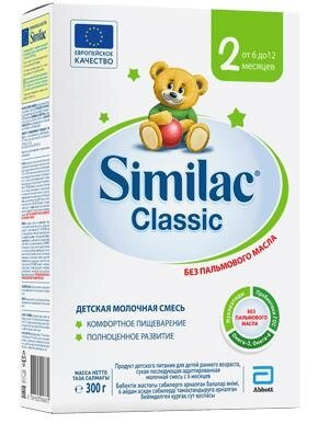 Суміш суха молочна Similac Classic 2, для дітей з 6 місяців, 300 г