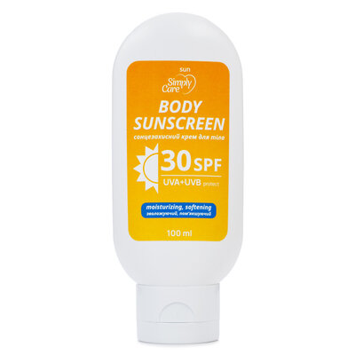 Крем для тіла сонцезахисний Simply Care SPF 30+, 100 мл