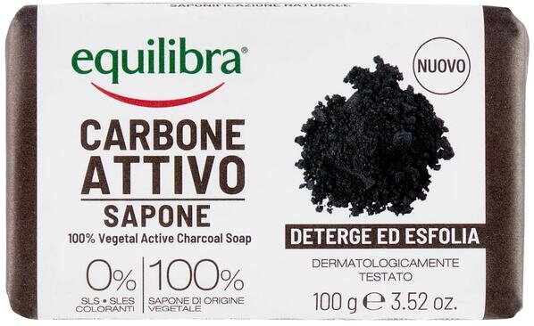Мило для тіла Equilibra Carbone Attivo Detox з активованим вугіллям, 100 г