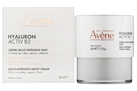 Крем для обличчя Avene Hyaluron Activ B3 нічний мультиінтенсивний, 40 мл