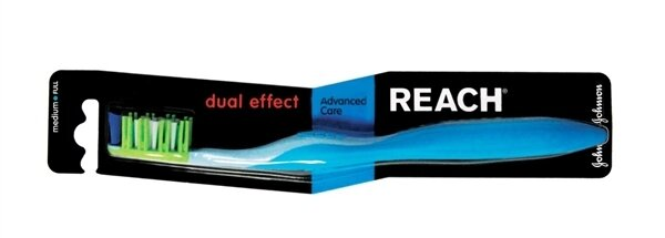 Зубна щітка Reach Dual Effect середньої жорсткості, 1 шт