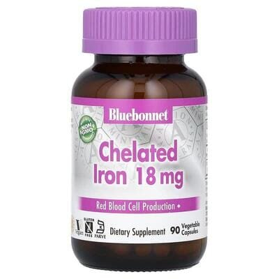 Хелатне Залізо 18 мг Bluebonnet Nutrition Albion капсули №90