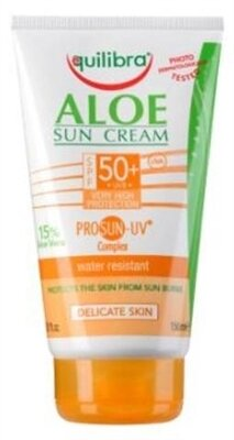 Крем сонцезахисний для тіла Equilibra Алое SPF50+ водостійкий, 150 мл