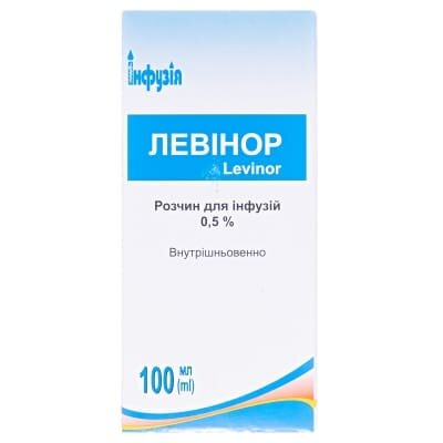 Левінор розчин д/інф. 0.5 % по 100 мл у пляш.