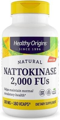 Наттокіназа Healthy Origins Nattokinase 2000 FU's 100 мг, 180 капсул