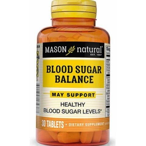 Дієтична добавка Mason Natural Blood Sugar Balance, 30 таблеток