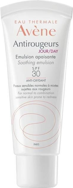 Емульсія для обличчя Avene Antirougeurs Jour SPF30 денна заспокійлива для нормальної шкіри схильної до почервоніння, 40 мл