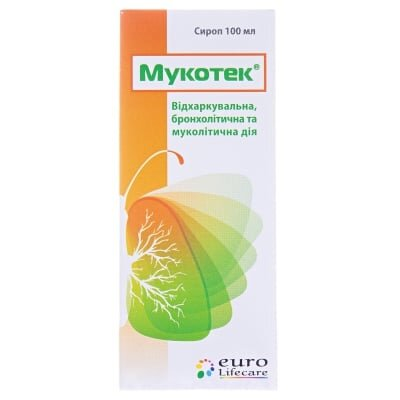 Мукотек сироп по 100 мл у флак. з мірн. стак.