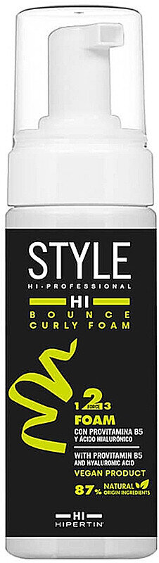 Мус Hipertin Bounce Curly Foam для укладання кучерявого волосся сильної фіксації, 150 мл