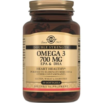 Омега-3 Solgar Double Strength Omega-3 700 мг м'які капсули №30