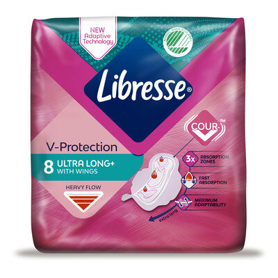 Прокладки гігієнічні Libresse Ultra Long+, 8 шт